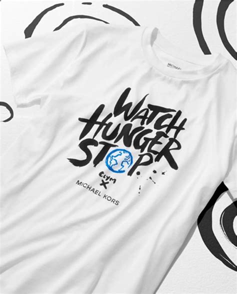 michael kors watch hunger stop t shirt buy|michael kors world hunger watch.